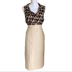 Harve’ Benard  Midi cream skirt Sz 12